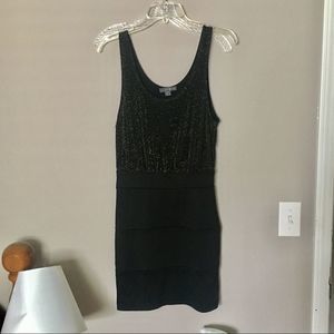 Forever 21 Black Sparkle Bodycon Dress Size S